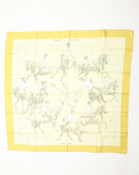 Hermès 90 Ballet for Horseback Riding Silk Scarf