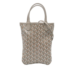 Goyard AB Goyard Gray Coated Canvas Fabric Goyardine Poitiers Claire Voie France