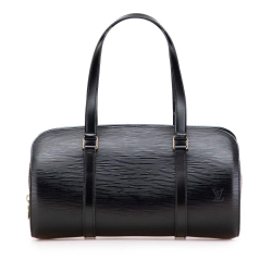 Louis Vuitton B Louis Vuitton Black Epi Leather Leather Epi Soufflot France