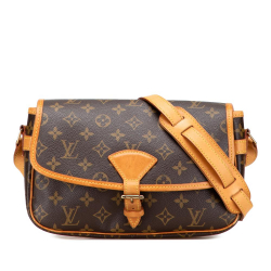 Louis Vuitton B Louis Vuitton Brown Monogram Canvas Fabric Monogram Sologne France