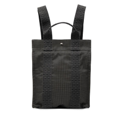Hermès AB Hermès Gray Canvas Fabric Herline Backpack PM France