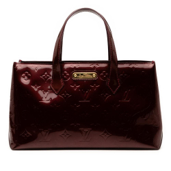 Louis Vuitton B Louis Vuitton Red Burgundy Vernis Leather Leather Monogram Vernis Wilshire PM France