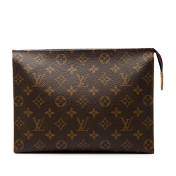 Louis Vuitton B Louis Vuitton Brown Monogram Canvas Fabric Monogram Toiletry Pouch 26 France