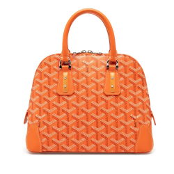 Goyard B Goyard Orange Coated Canvas Fabric Goyardine Vendome Mini France