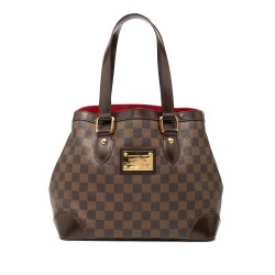 Louis Vuitton B Louis Vuitton Brown Damier Canvas Fabric Damier Ebene Hampstead PM France