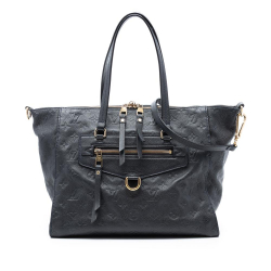 Louis Vuitton B Louis Vuitton Black Monogram Empreinte Leather Lumineuse PM France