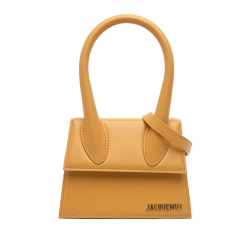 Jacquemus B Jacquemus Yellow Mustard Calf Leather Le Chiquito Moyen Italy
