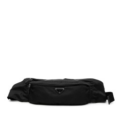Prada AB Prada Black Nylon Fabric Tessuto Multi Pocket Belt Bag China
