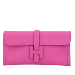 Hermès AB Hermès Pink Hot Pink Calf Leather Swift Jige Elan 29 France