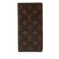 Louis Vuitton AB Louis Vuitton Brown Monogram Canvas Fabric Monogram Brazza Wallet France