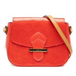 Louis Vuitton B Louis Vuitton Orange Vernis Leather Leather Monogram Vernis Bellflower GM France