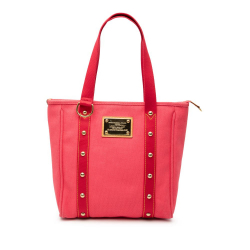 Louis Vuitton AB Louis Vuitton Pink Canvas Fabric Antigua Cabas MM France