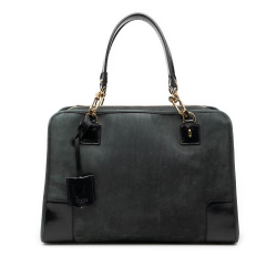 Loewe B LOEWE Black Suede Leather Amazona 35 Spain