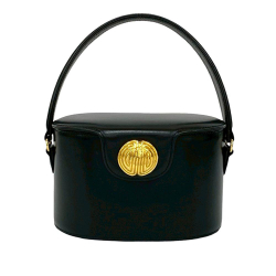 Givenchy AB Givenchy Black Calf Leather 4G Logo Metal Vanity Bag France