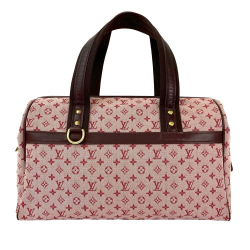 Louis Vuitton AB Louis Vuitton Red Canvas Fabric Monogram Mini Lin Josephine GM France