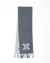 Celine Céline Macadam Cashmere and Wool Scarf
