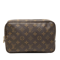 Louis Vuitton B Louis Vuitton Brown Monogram Canvas Fabric Monogram Trousse Toilette 23 France