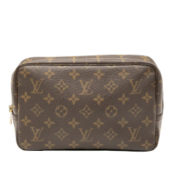 Louis Vuitton AB Louis Vuitton Brown Monogram Canvas Fabric Monogram Trousse Toilette 23 France