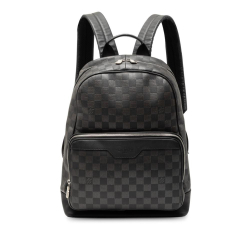 Louis Vuitton B Louis Vuitton Black Calf Leather Damier Infini Campus Backpack Spain