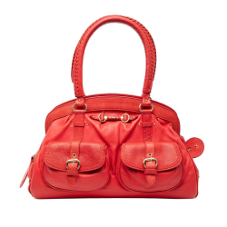 Christian Dior B Dior Red Calf Leather Large skin My Dior Frame Handbag Italy