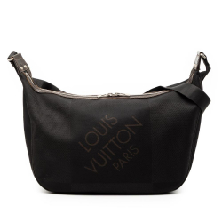 Louis Vuitton B Louis Vuitton Black Canvas Fabric Damier Geant Explorateur France