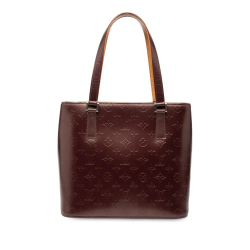 Louis Vuitton B Louis Vuitton Red Burgundy Calf Leather Monogram Mat Stockton Spain