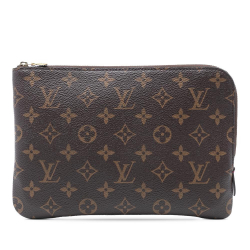 Louis Vuitton AB Louis Vuitton Brown Monogram Canvas Fabric Monogram Etui Voyageur PM France