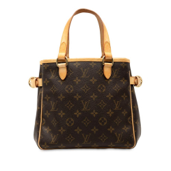 Louis Vuitton B Louis Vuitton Brown Monogram Canvas Fabric Monogram Batignolles Vertical PM France