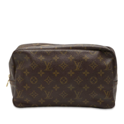 Louis Vuitton B Louis Vuitton Brown Monogram Canvas Fabric Monogram Trousse Toilette 28 France