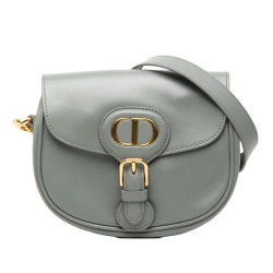 Christian Dior AB Dior Gray Calf Leather Small Bobby Crossbody Italy