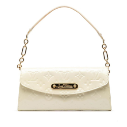 Louis Vuitton B Louis Vuitton White Vernis Leather Leather Monogram Vernis Sunset Boulevard France