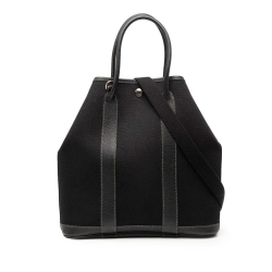 Hermès AB Hermès Black Canvas Fabric Toile and Negonda Garden File 28 France