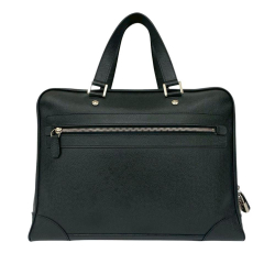 Louis Vuitton AB Louis Vuitton Black Taiga Leather Leather Taiga Igor Briefcase France