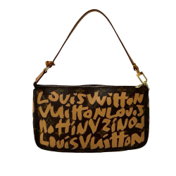 Louis Vuitton Brown Stephen Sprouse Monogram Graffiti Pochette Accessoires France