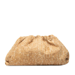 Bottega Veneta AB Bottega Veneta Brown Fiber Fabric Cork The Pouch Italy