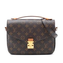 Louis Vuitton B Louis Vuitton Brown Monogram Canvas Fabric Monogram Pochette Metis France