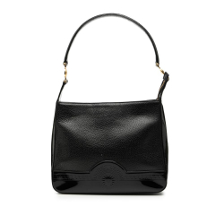 Versace B Versace Black Calf Leather Medusa Shoulder Bag Italy