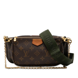Louis Vuitton B Louis Vuitton Brown Monogram Canvas Fabric Monogram Multi Pochette Accessoires France
