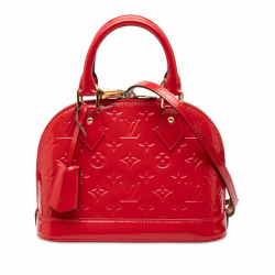 Louis Vuitton B Louis Vuitton Red Vernis Leather Leather Monogram Vernis Alma BB France
