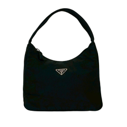 Prada AB Prada Black Nylon Fabric Mini Tessuto Sport Shoulder Bag Italy