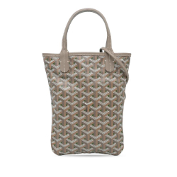 Goyard AB Goyard Gray Coated Canvas Fabric Goyardine Poitiers Claire Voie France