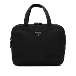 Prada B Prada Black Nylon Fabric Tessuto Handbag Italy