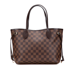 Louis Vuitton B Louis Vuitton Brown Damier Canvas Canvas Damier Ebene Neverfull PM France