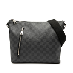 Louis Vuitton AB Louis Vuitton Black Damier Canvas Fabric Damier Graphite Mick PM France