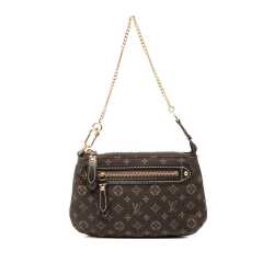Louis Vuitton B Louis Vuitton Brown Dark Brown Canvas Fabric Monogram Idylle Mini Pochette Accessoires France