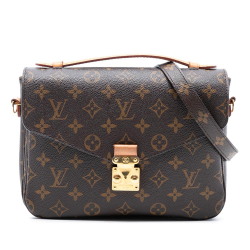 Louis Vuitton B Louis Vuitton Brown Monogram Canvas Fabric Monogram Pochette Metis France