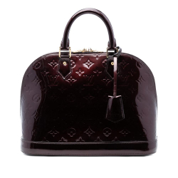 Louis Vuitton B Louis Vuitton Purple Vernis Leather Leather Monogram Vernis Alma PM France