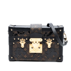 Louis Vuitton AB Louis Vuitton Brown Monogram Canvas Fabric Monogram Blossom Petite Malle France