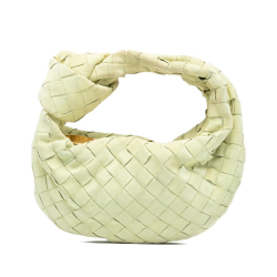 Bottega Veneta AB Bottega Veneta Yellow Light Yellow Suede Leather Mini Intrecciato Jodie Italy