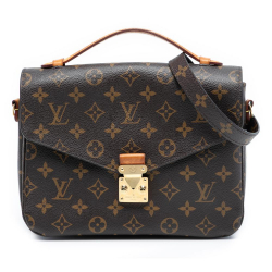 Louis Vuitton B Louis Vuitton Brown Monogram Canvas Fabric Monogram Pochette Metis France